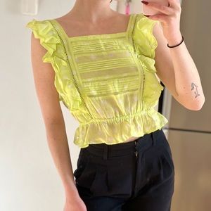 Scotch & Soda Linen Polka-Dot Blouse